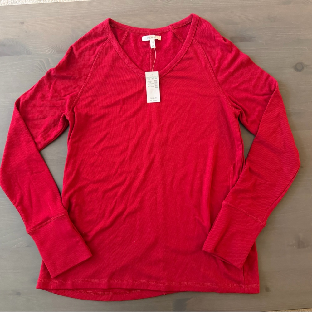 Maurices Cherry Red Long Sleeve Top